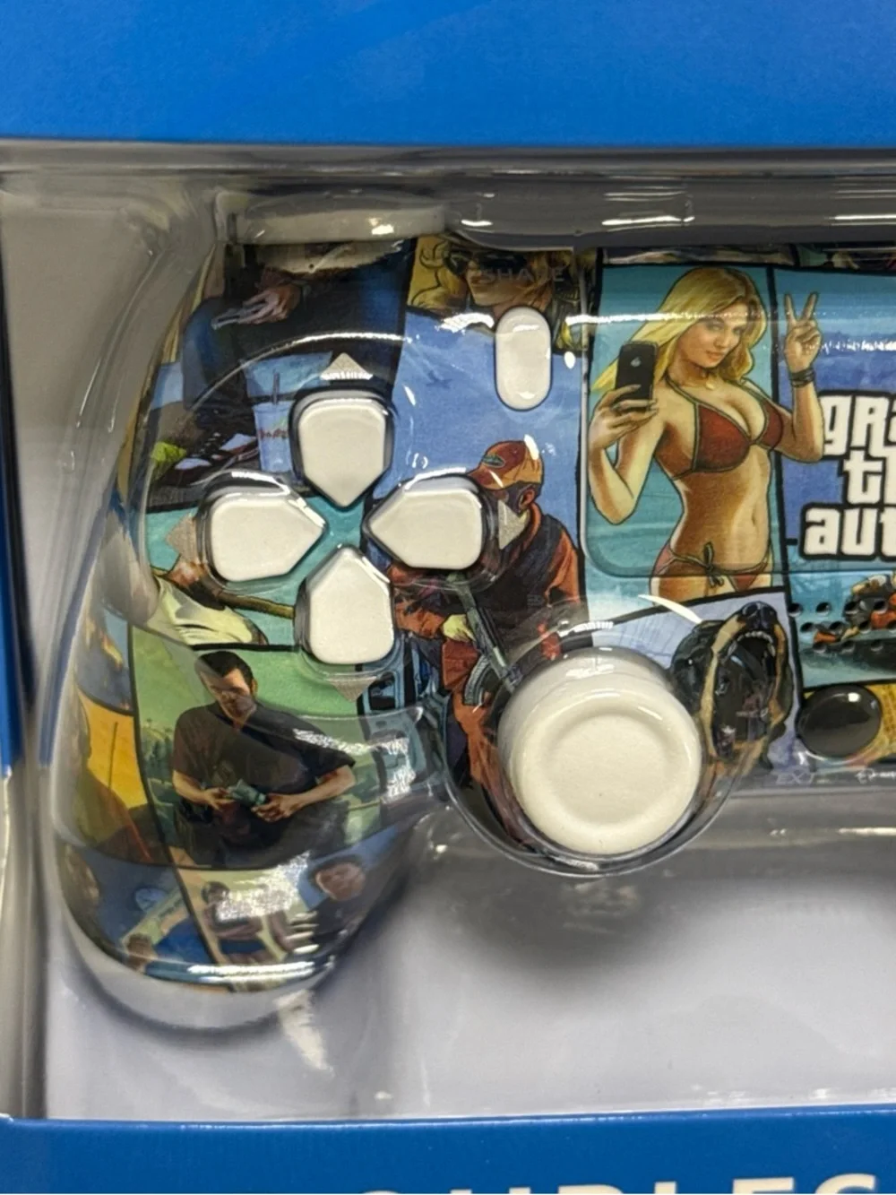 Grand Theft Auto Themed Wireless Controller - Multicolor